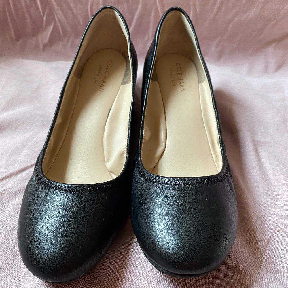 Cole Haan Sylvia Leather Wedge Size 8